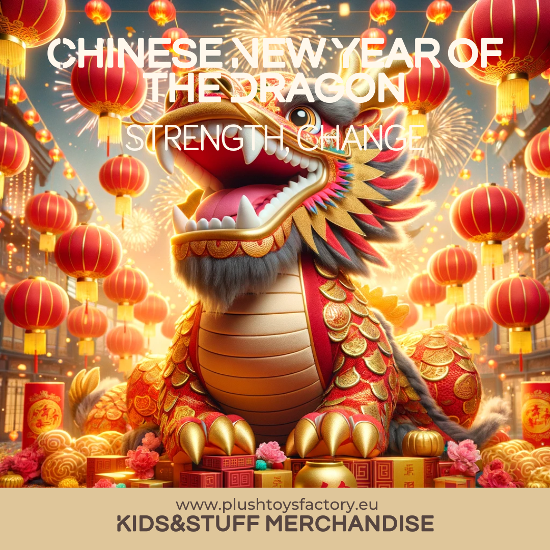 Kids and Stuff Merchandise, Plush Toys Factory, Chinese New Year, Year of the Dragon