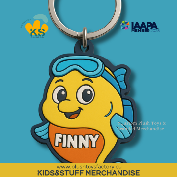 Finny the Fishkid PVC Keychain – Custom Character Accessory