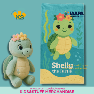 Shelly the Turtle Plush & Towel Set – Sea Life Adventure Gift