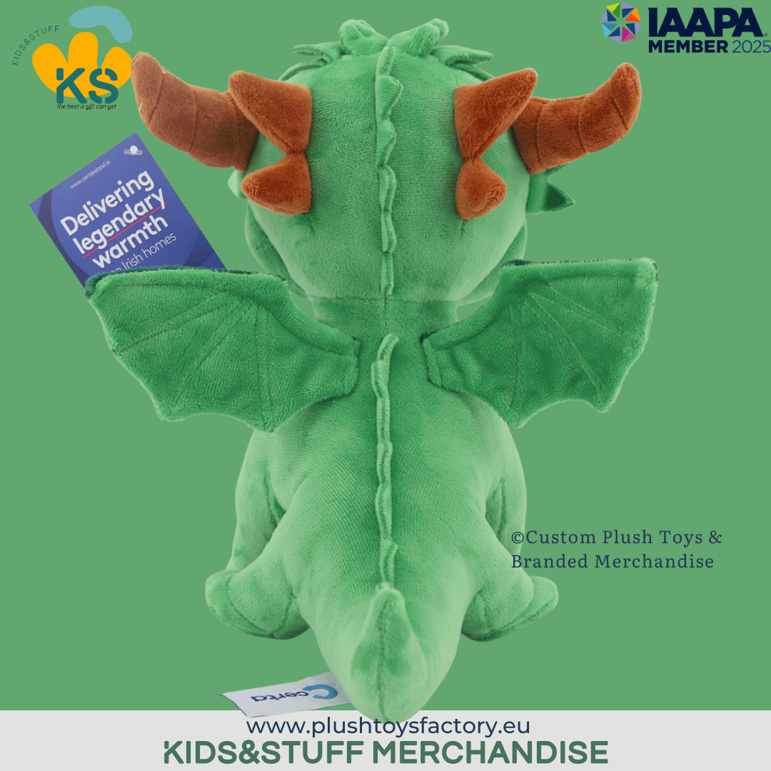 Custom Dragon Mascot for Certa Ireland – High-Detail Plush Toy