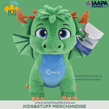 Custom Dragon Mascot for Certa Ireland – High-Detail Plush Toy